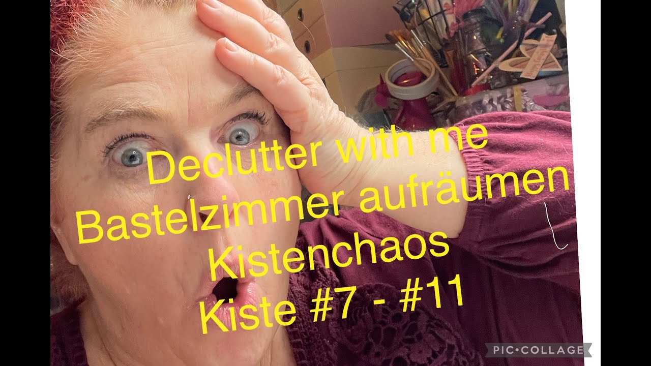 Declutter with me Bastelzimmer aufräumen Kisten sortieren #7 bis #11