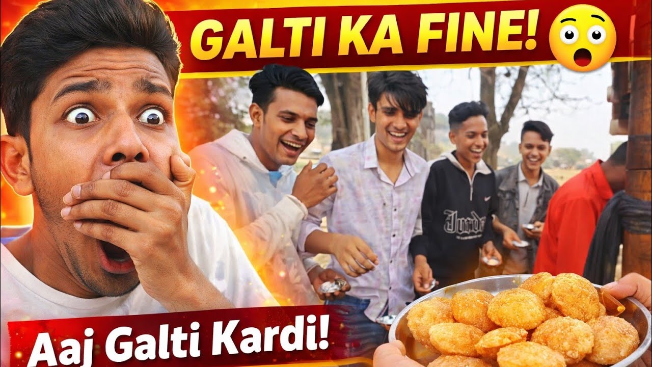😱 “Aaj Galti kardi… aur 5 doston ko Patasi khilani padi!”