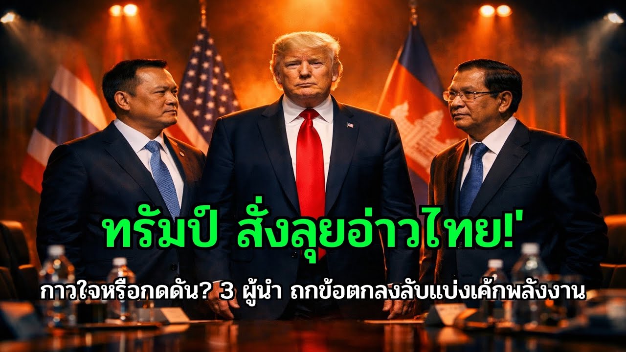 ทรัมป์' บุกอาเซียน! ต่อสายตรง 'อนุทิน-ฮุนเซ็น' สั่งเคลียร์ปมขุมทรัพย์อ่าวไทยแสนล้าน