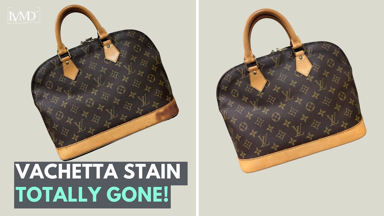 How Vachetta Burn Marks Totally Gone | Louis Vuitton Alma Restoration | LV Repair
