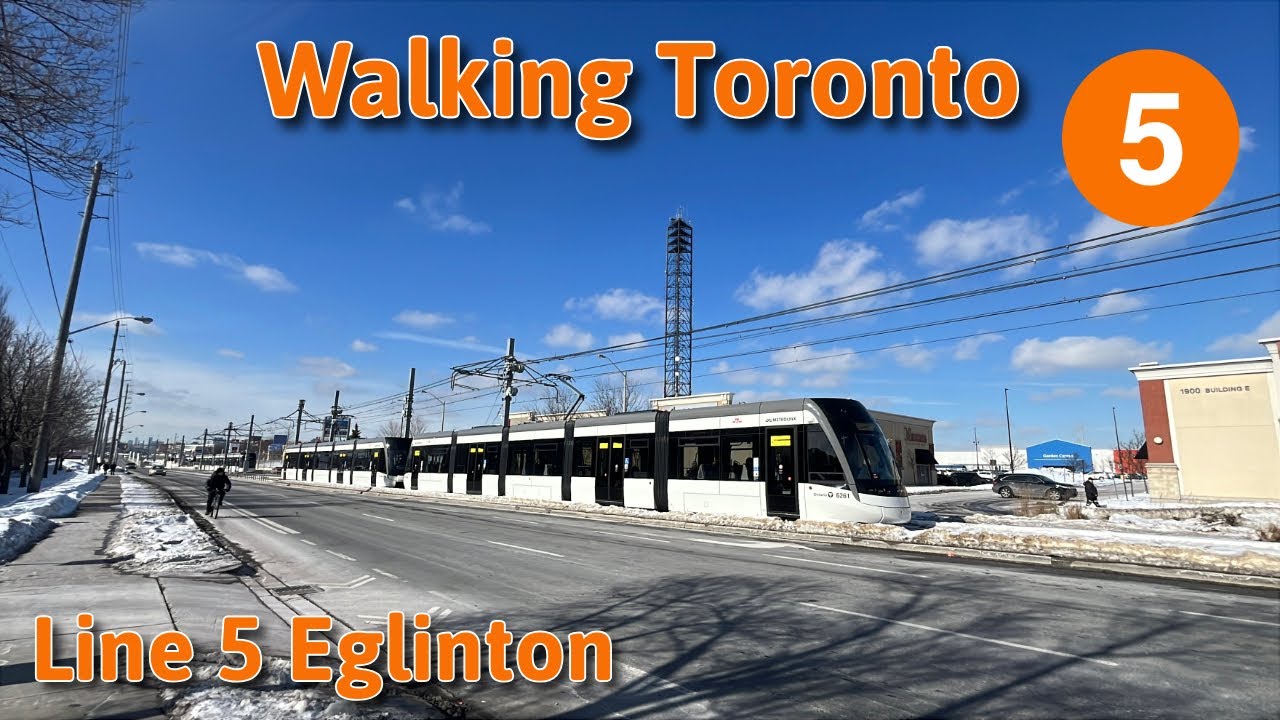 Walking Toronto's Line 5 Eglinton LRT Part 8 - Sloane to Golden Mile Station 2/13/2026