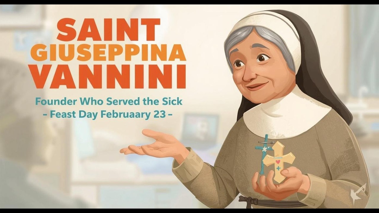 Saint Giuseppina Vannini | Founder Who Served the Sick | Feast Day Feb 23rd | Saint Story for Kids