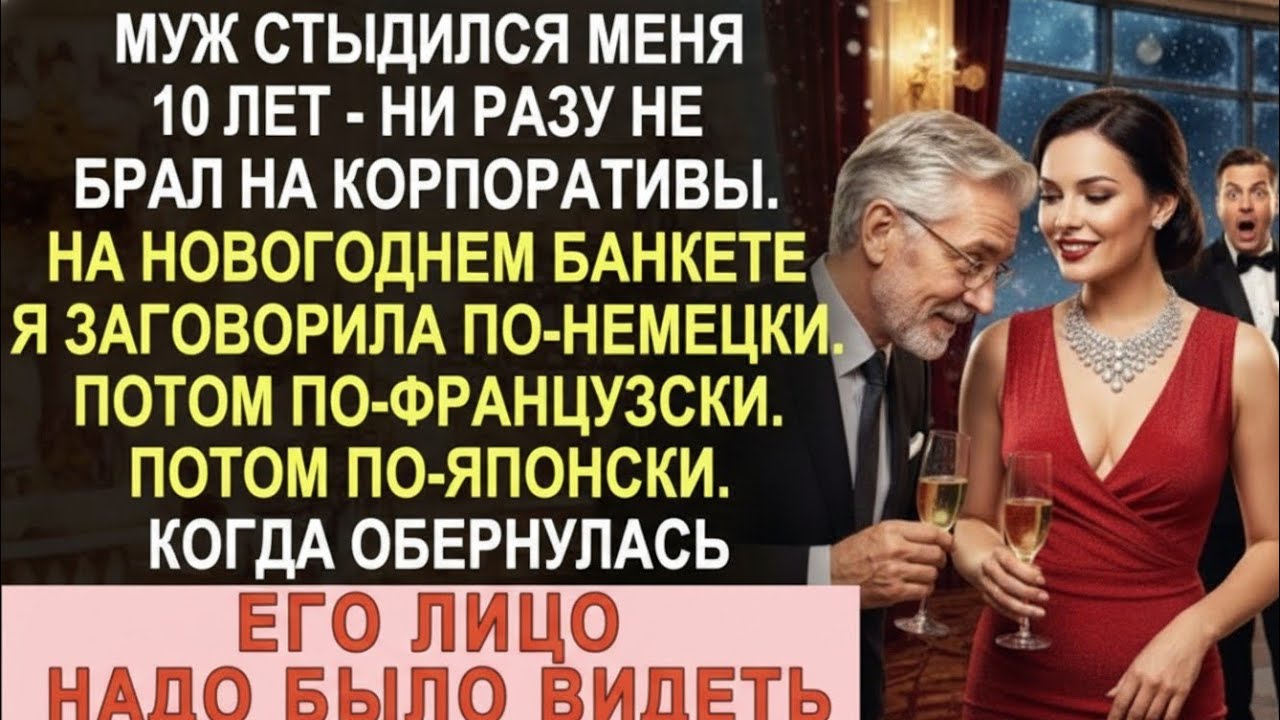 Муж 10 лет стыдился меня. На банкете я заговорила на 5 языках — его лицо надо было видеть