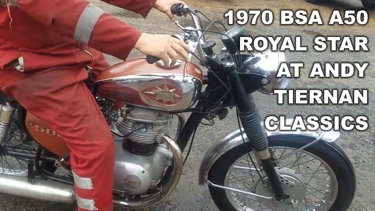 1970 BSA A50 Royal Star 500cc at Andy Tiernan Classics #09281BSA