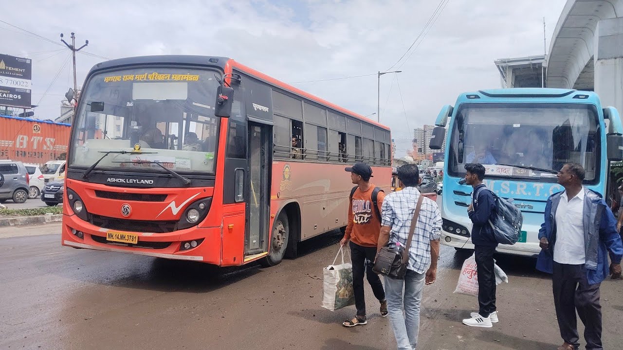 Shivneri Bus | Hinjewadi Fata Pune To Mumbai | Vashi Dadar Borivali Thane #msrtcbus #shivshahi  