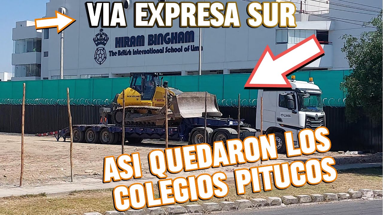 NUEVA VIA EXPRESA SUR  | ASI QUEDARON LOS COLEGIOS HIRAM BINGHAM Y CHAMPAGNAT