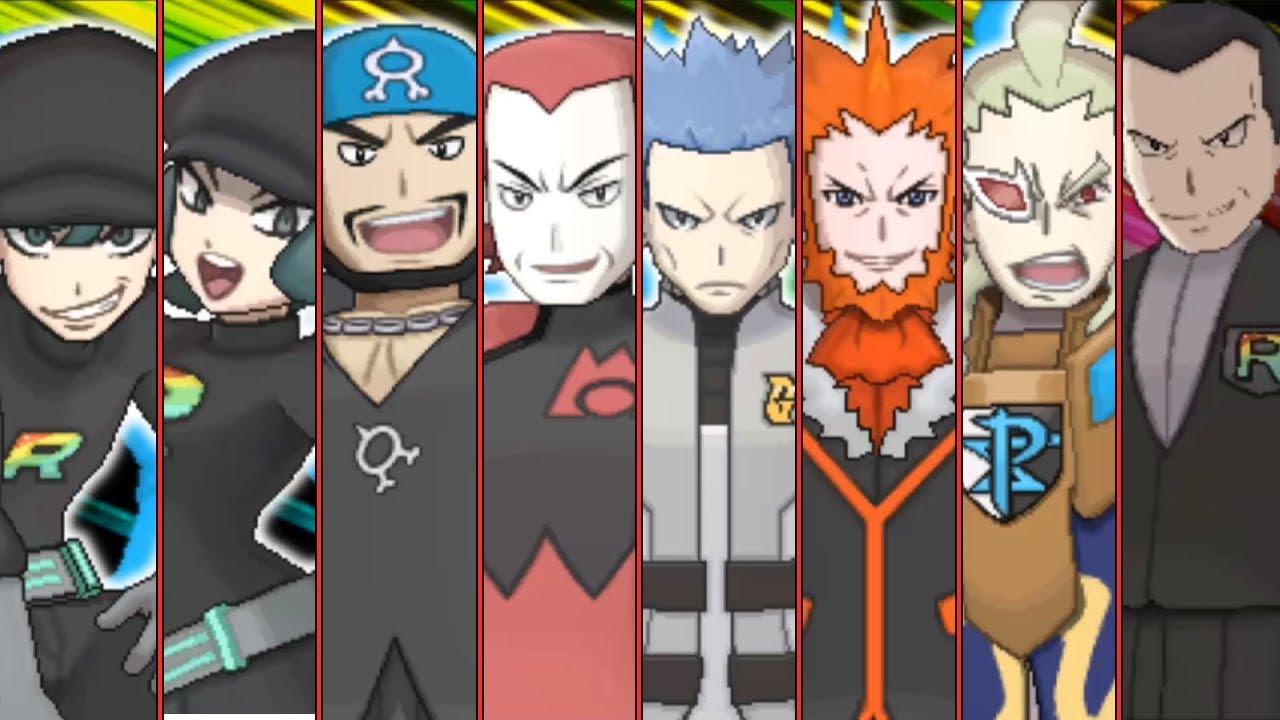 Pokemon Ultra Sun and Moon: All Rainbow Rocket Intro Animations