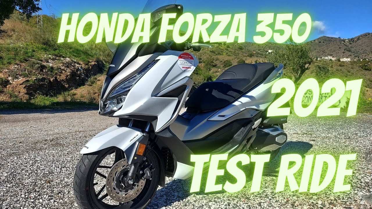 🛵Honda Forza 350 (2021) 🔥🔥 Тест-драйв, проверка звука, осмотр, разгон 0-100 км/ч (НА АНГЛИЙСКОМ) ...