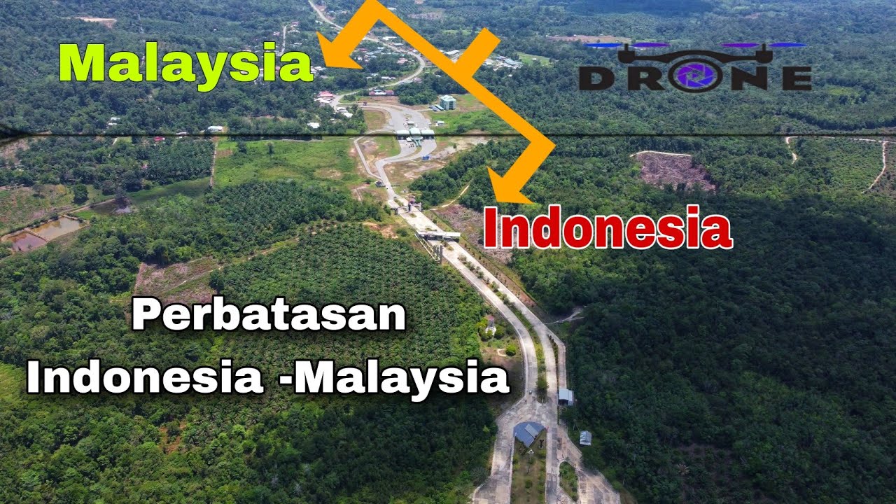 Drone View : PLBN Aruk -Sambas Indonesia | Perbatasan Indonesia - Malaysia