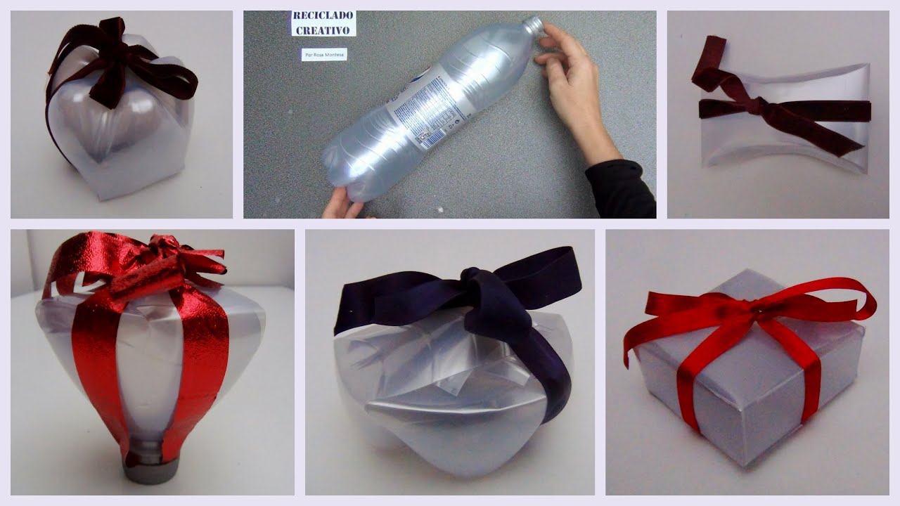 Recopilación de cajas de regalo realizadas con botellas de plástico - Gift boxes plastic bottles