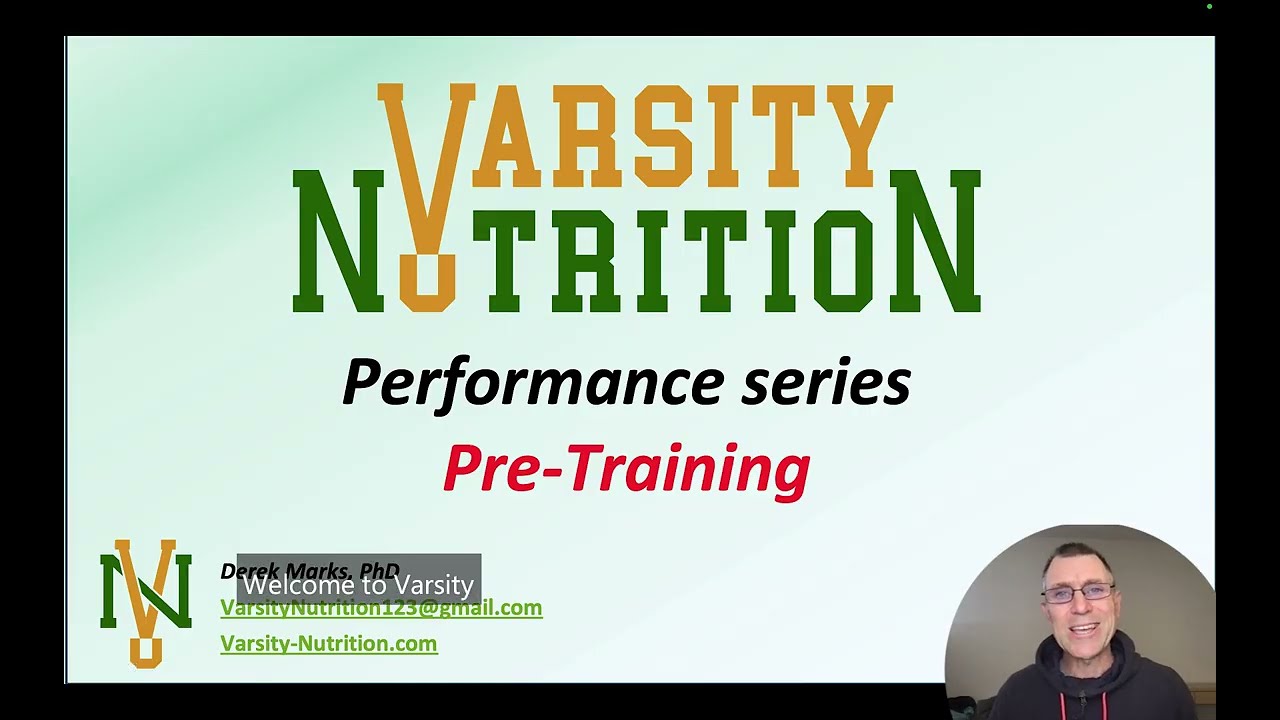PRE-TRAINING NUTRITION - Optimal Pre-Training Nutrition
