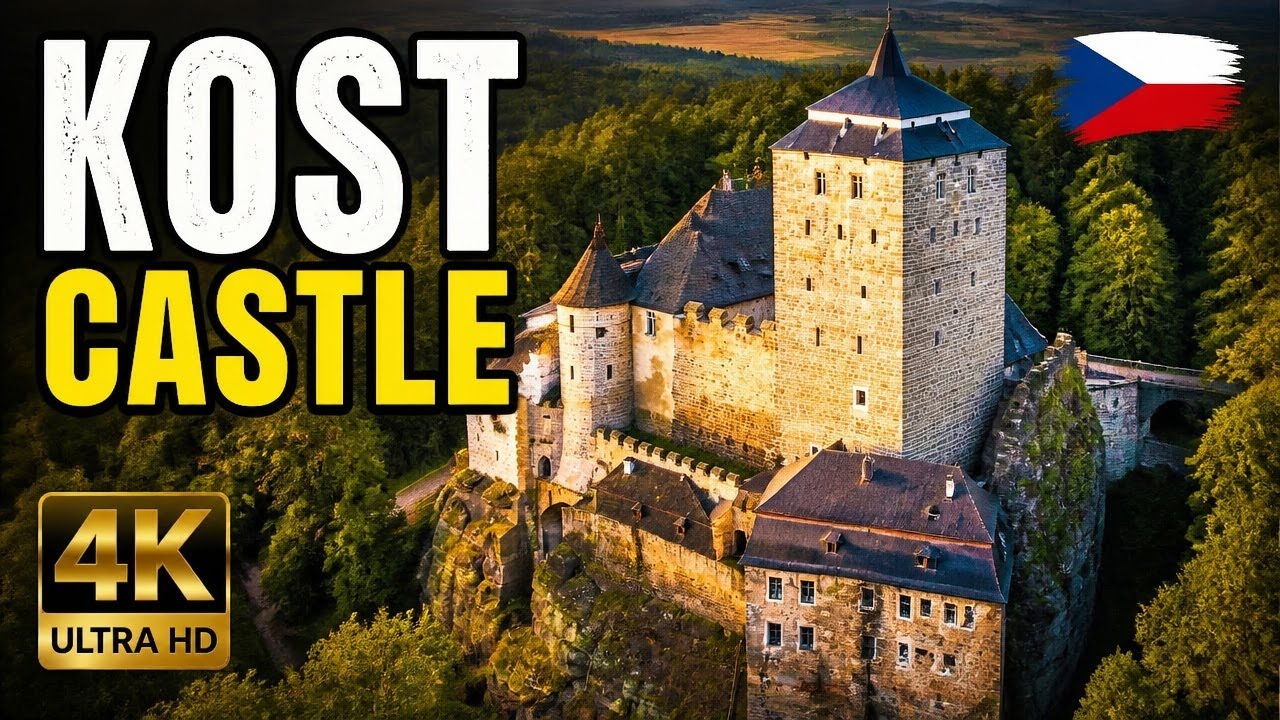 KOST 🦴 🇨🇿 CASTLE 🎥 Travel video, 4K Cestov&aacute;n&iacute; po Česku  2024