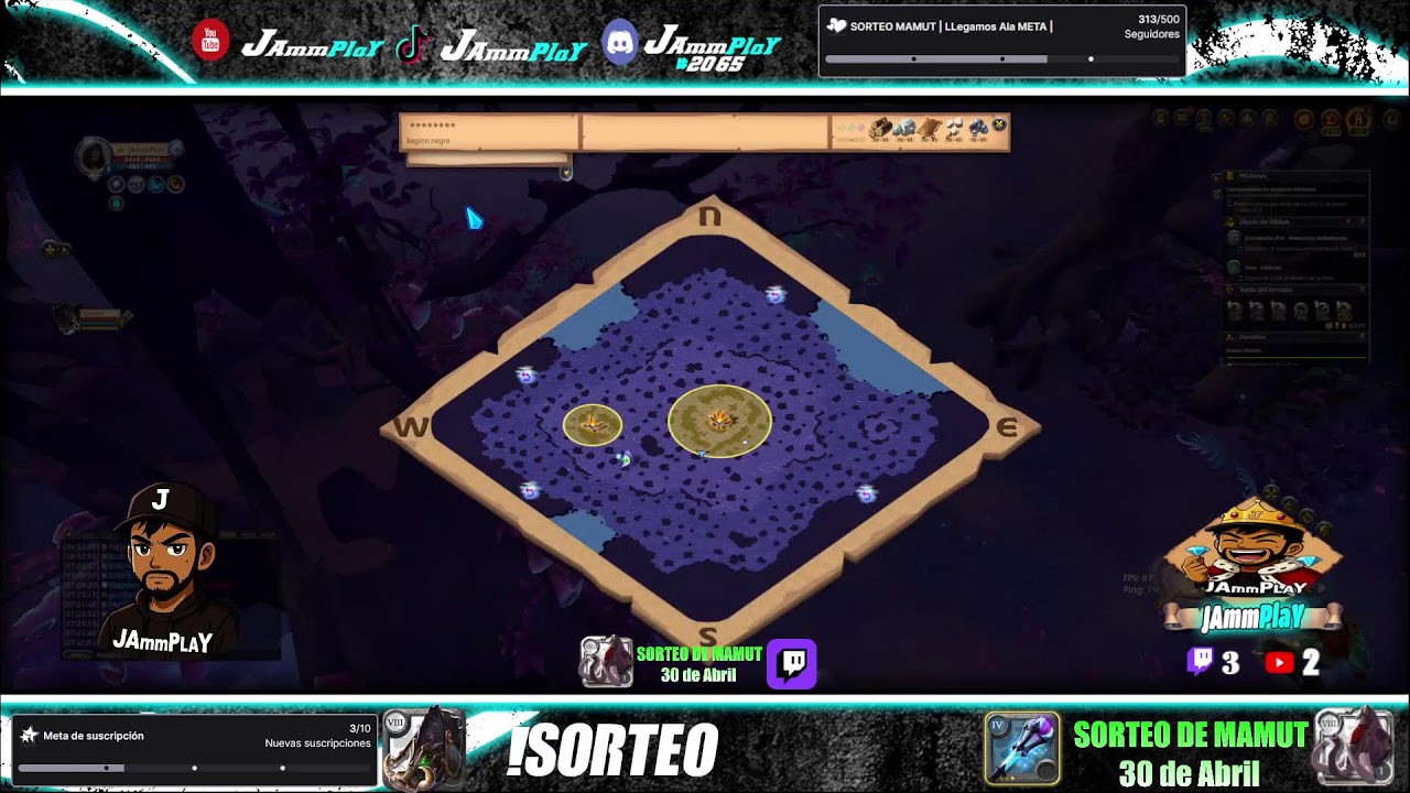 ♦️JUGANDO CON LA COMUNIDAD♦️PVE/PVP♦️OpenWorld♦️🦣SORTEO DE MAMUT🦣♦️NA♦️ESP♦️!SORTEO En Twitch