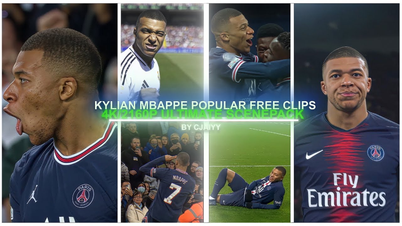 Kylian Mbappe ● 4K/2160P ULTIMATE SCENEPACK ● RARE CLIPS ( ADDED TOPAZ NO AE CC) NO WATERMARK