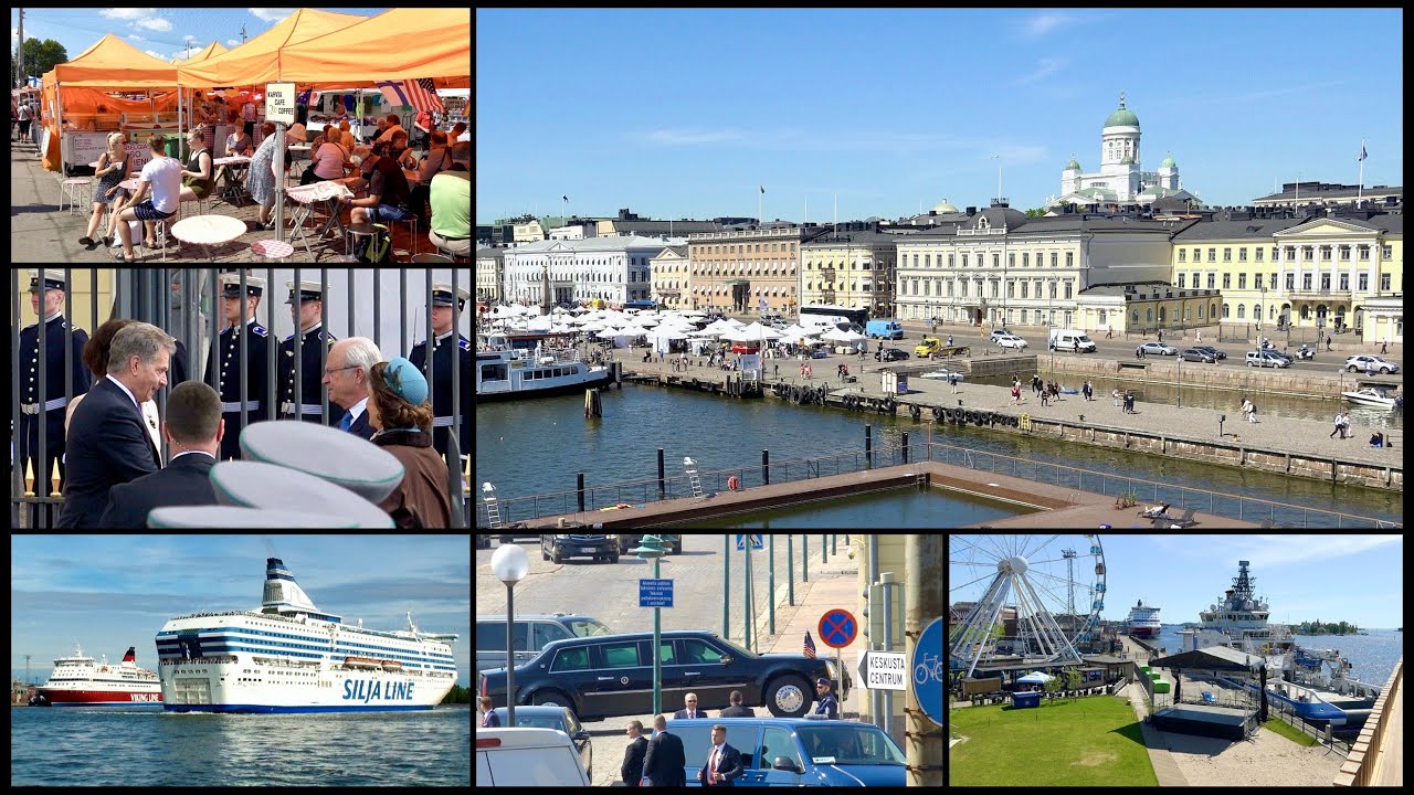 HELSINKI Summer City, South Harbour and Market Square  4K • Kesäkaupunki HELSINKI