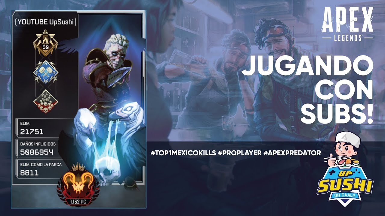 Top 1 Wraith M&eacute;xico Apex Legends! +27,000 Kills
