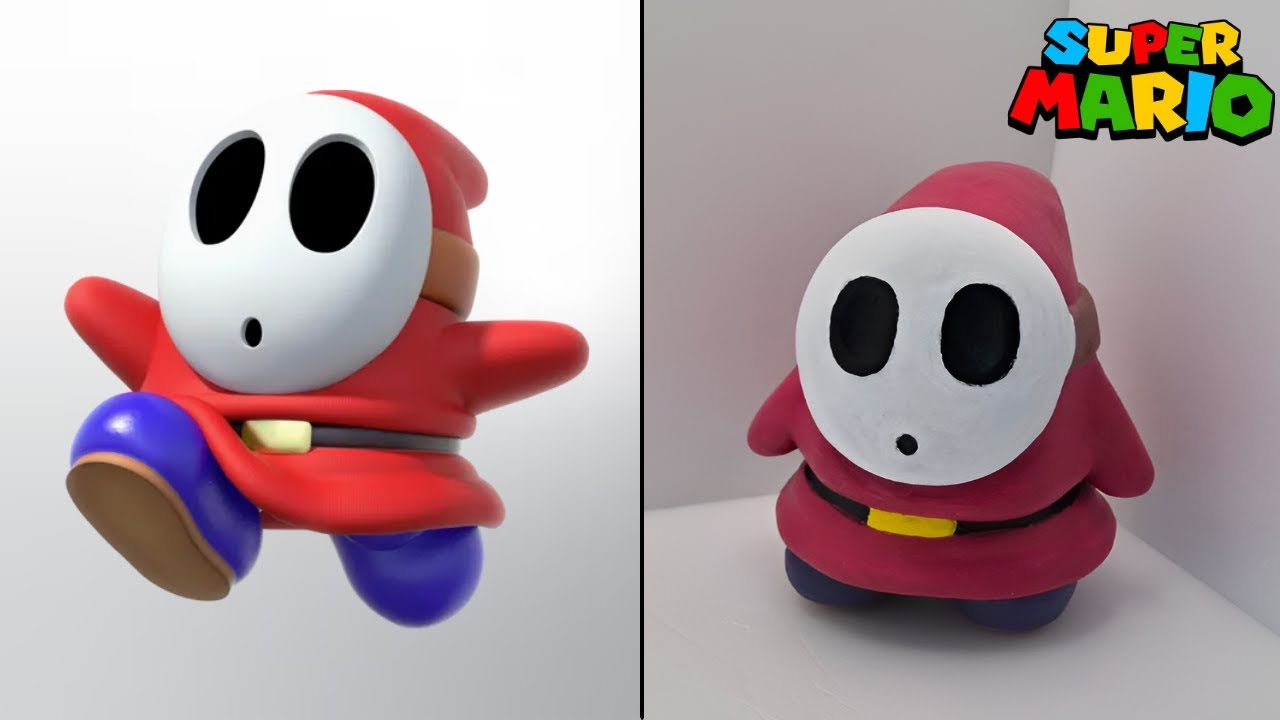 【슈퍼 마리오】헤이호 피규어 만들기【클레이】【Super Mario】How to make a figure of Shy Guy