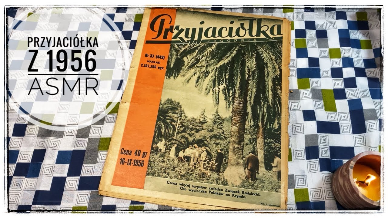 ASMR | Stare gazety #5 🗞️📰💤 Przegląd Przyjaciółki z 1956r 