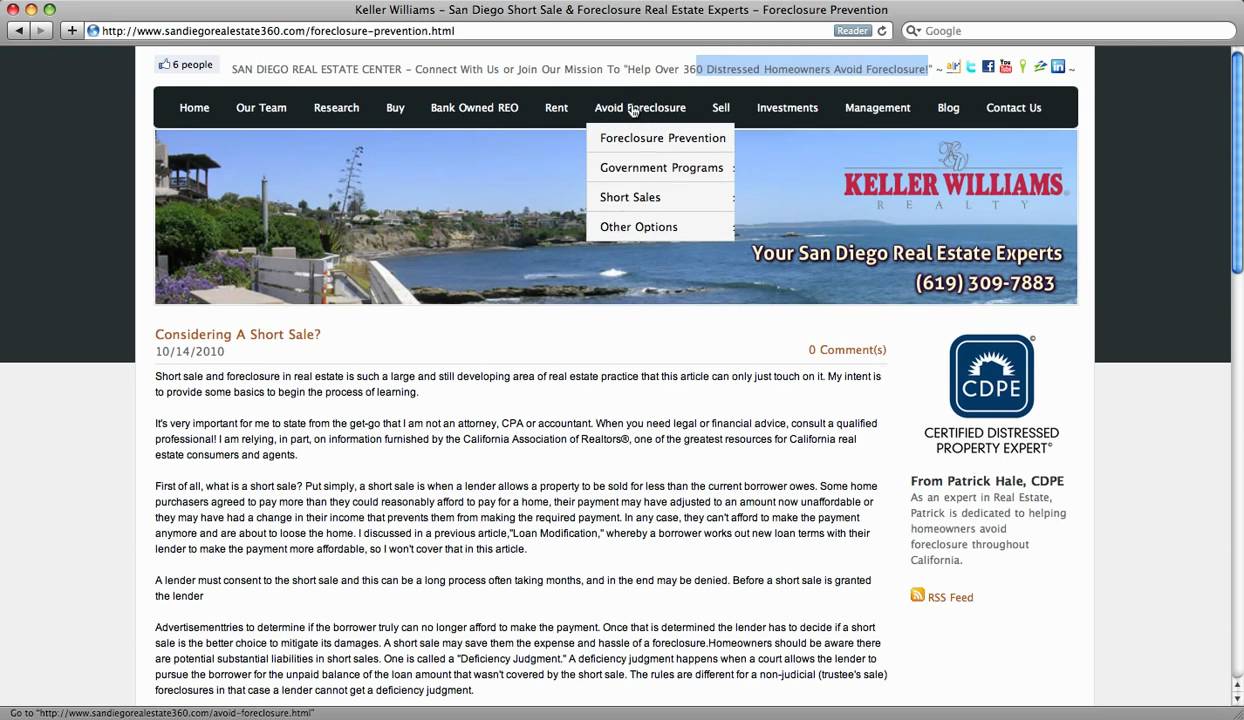 Avoid Foreclosure in San Diego