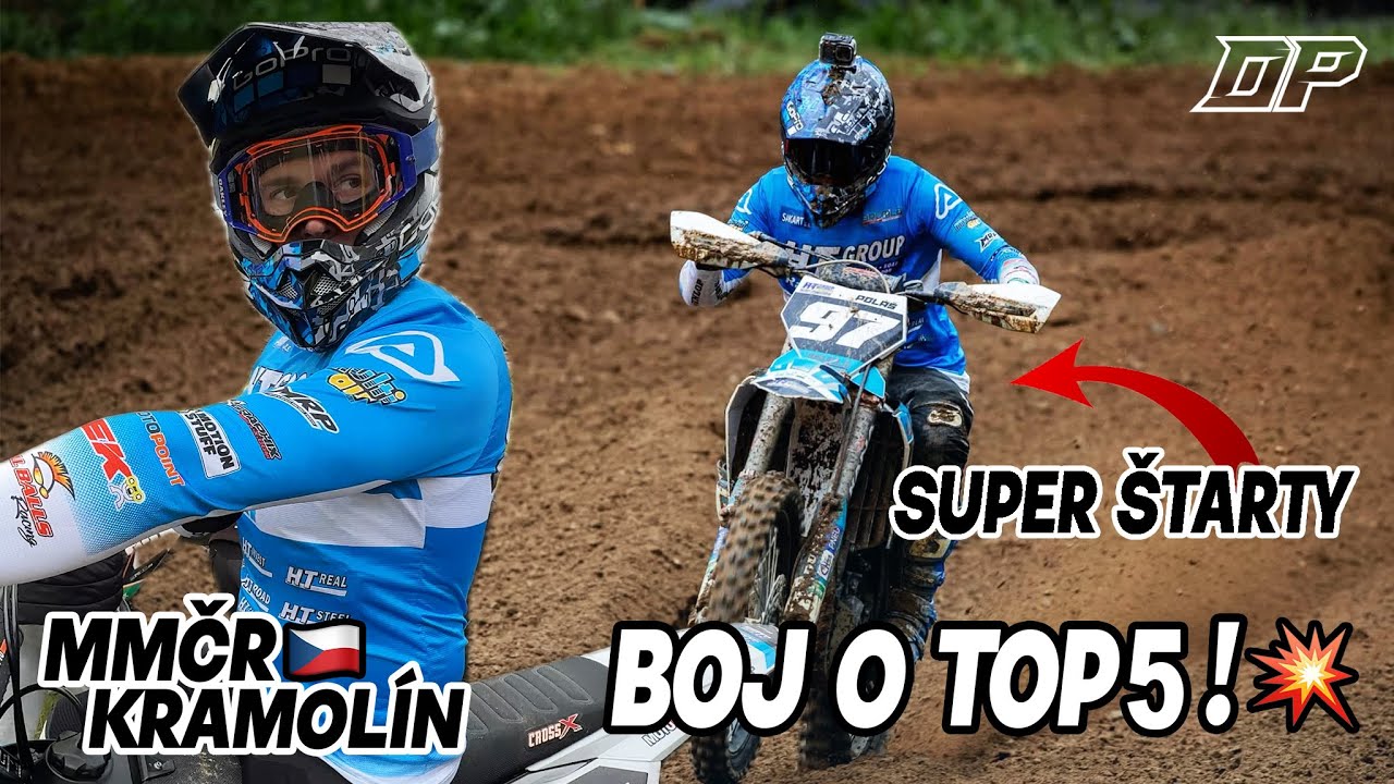 BOJ O TOP5 V NÁROČNÝCH PODMIENKACH! 💪🌧️ | MMČR KRAMOLÍN | MX VLOG | DP97