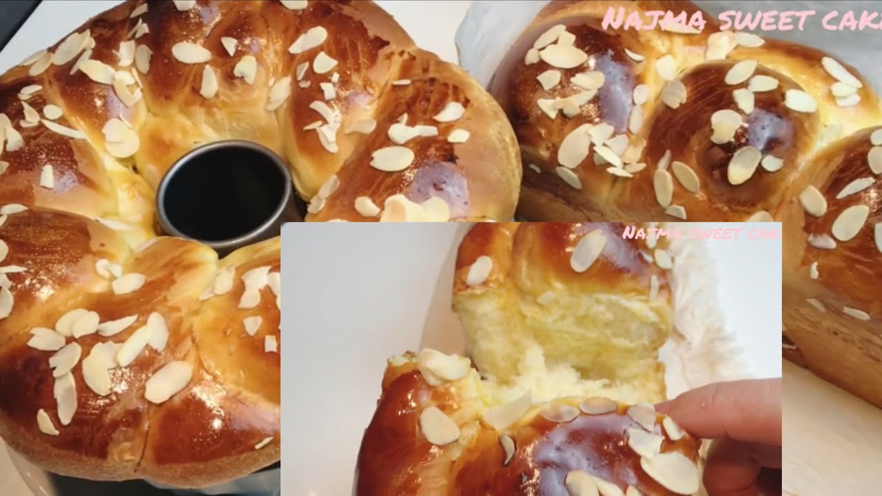SUPER SOFT Brioche!  Easy to prepare, filled with cream patisserie/بريوش!  بالكريم باتيسيري
