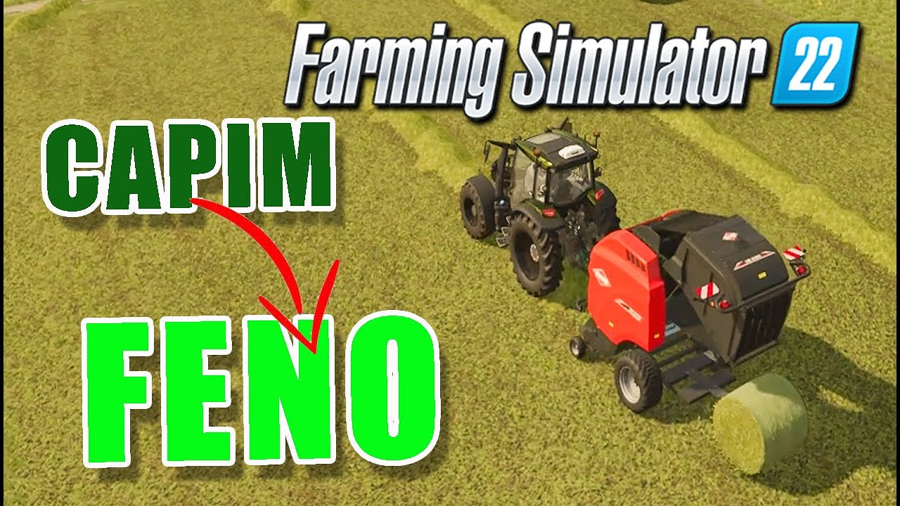 COMO FAZER FARDOS DE FENO - FARMING SIMULATOR 22 EP17