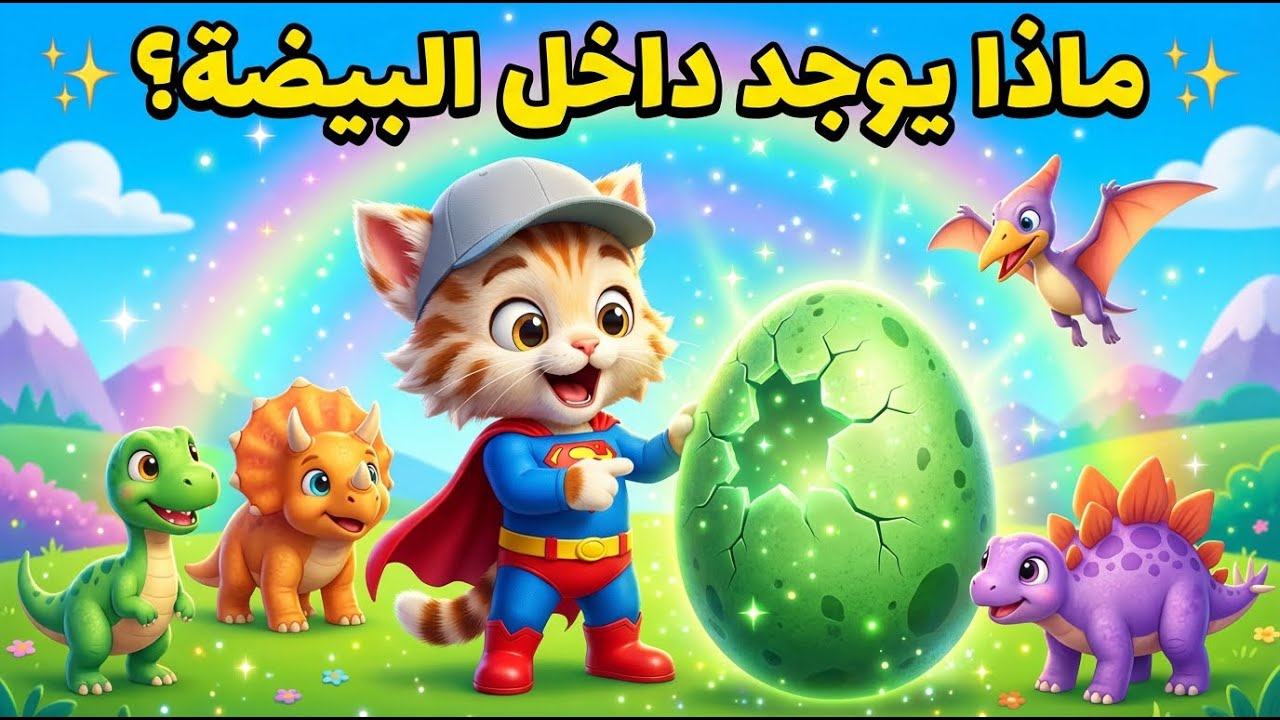 مفاجأة البيضة الخضراء 🥚🦖 | ليو يكتشف ديناصورات صغار | كرتون أطفال ثلاثي الأبعاد