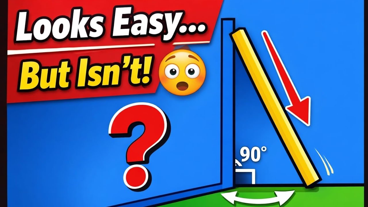 Sliding of rod between frictionless wall and floor 😵‍💫 | Physics Explained