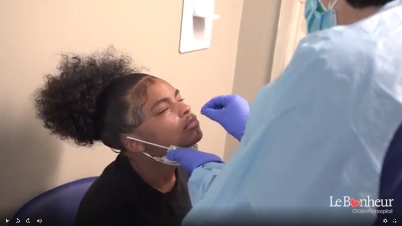 Kid Friendly Demonstration at Le Bonheur: Pediatric COVID-19 Test