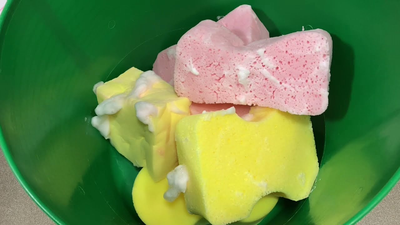 【ASMR】fluffy sponge rinsing🤍🚿ふわふわスポンジのすすぎ🤍🚿🛁