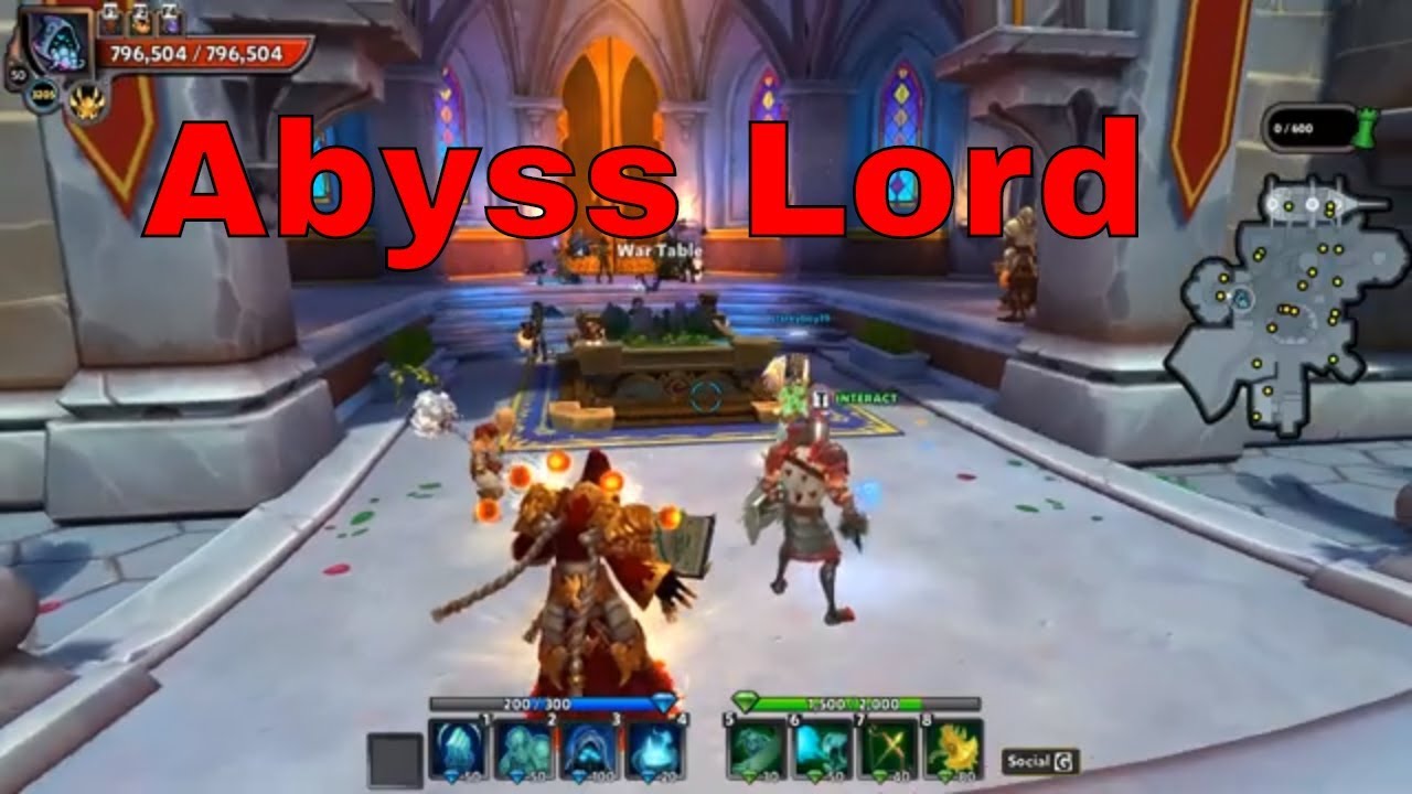 How to win Choas 7, only using abyss lord blockades