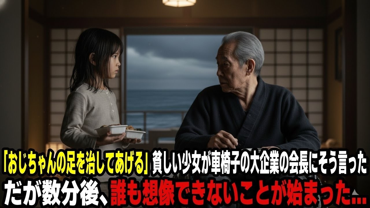 「おじちゃんの足を治してあげる」貧しい少女が車椅子の大企業の会長にそう言った。だが数分後、誰も想像できないことが始まった。