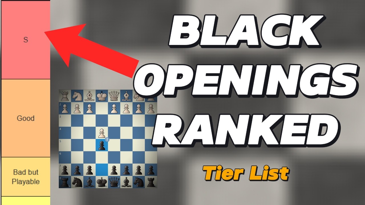 Best Chess Openings for Black TIER LIST (Intermediate Players)