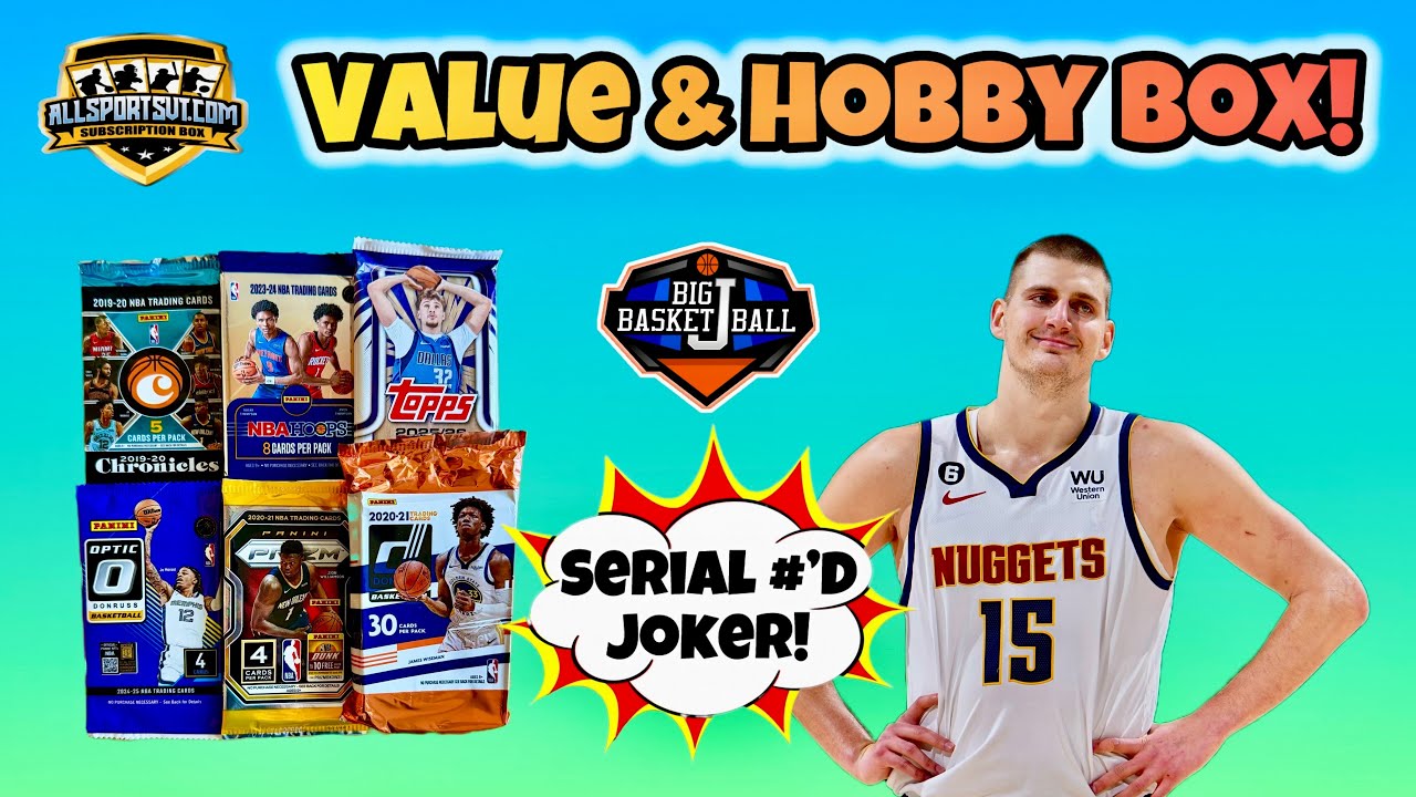 *AllSportsVT!* $35 Value & $70 Hobby Basketball Subscription Box Break 🔥 #’d Jokic & 2 Autos + MJ!