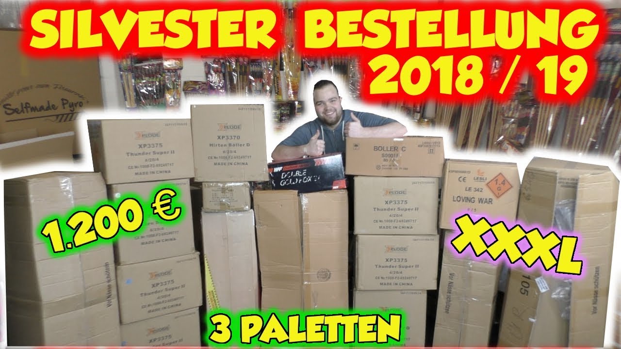 RIESEN 1.200€ FEUERWERK UNBOXING | SILVESTER HAUPTBESTELLUNG 2018/2019 | ToschPyro | #ProfessorPyro
