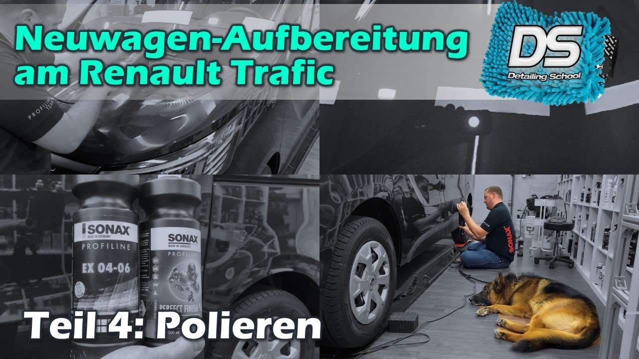 Neuwagen polieren: Sonax Ex04-06 vs PerfectFinish - Neuwagen-Aufbereitung am Renault Trafic - Teil 4