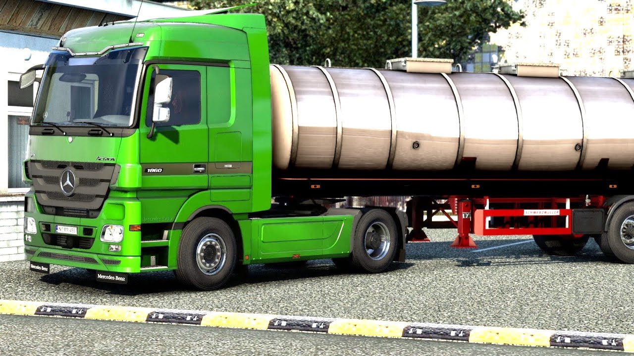 ETS 2 - Mercedes Benz Actros Transporting Beverages from Szczecin to Poznan