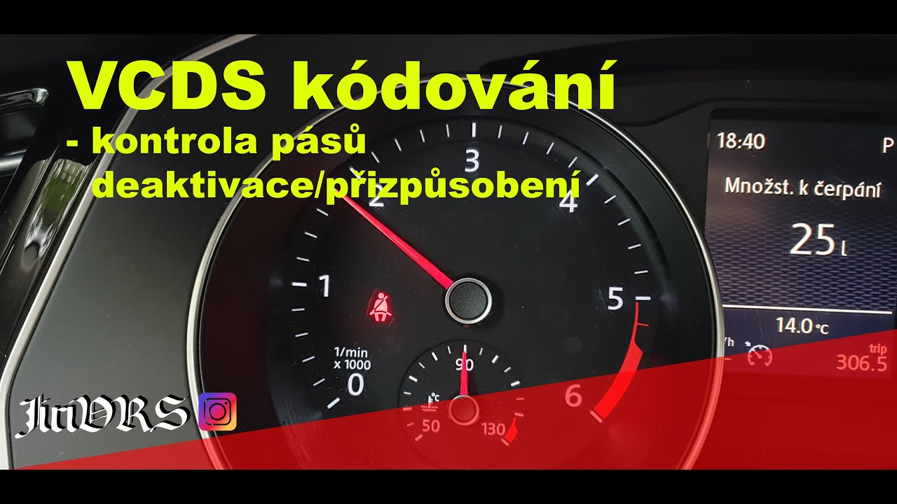VCDS kódování - kontrola pásů deaktivace/přizpůsobení