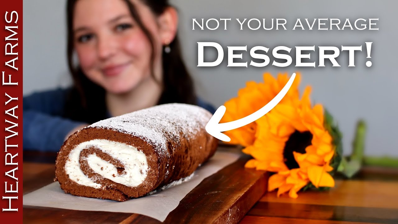 Chocolate Swiss Roll recipe you have to see to believe! | Heartway Farms