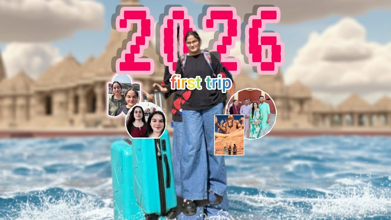 2026 first trip..😱🧿 watch till the end🤷‍♂️ #vlog #HER_DIXITvlog #Gujarat #beaches #mandir 