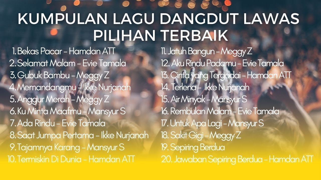 LAGU DANGDUT LAWAS 90an TERBAIK PILIHAN HAMDAN ATT, MANSYUR S, MEGGY Z, EVIE TAMALA, IKKE NURJANAH