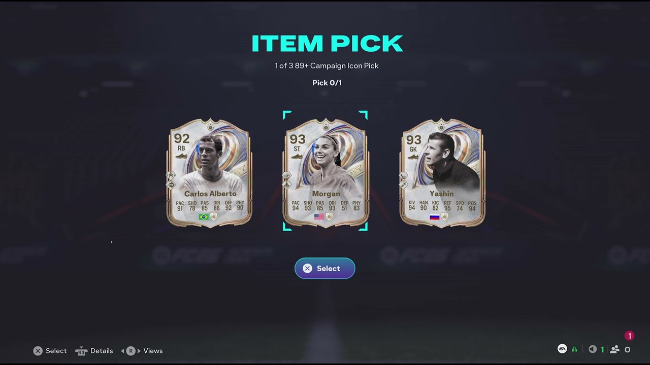 1 of 3 89+ Campaign  Icon Player  Pick
