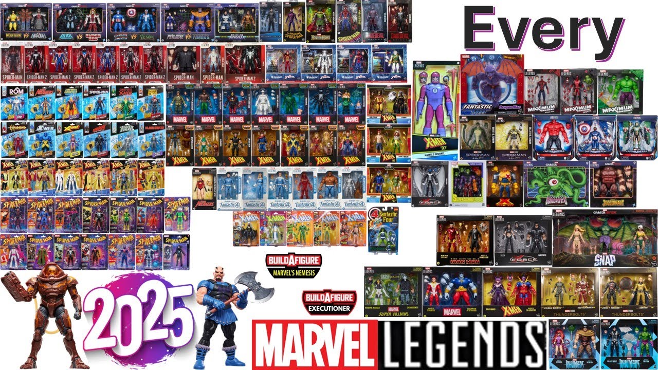 Every - 2025 Marvel Legends - Comparison List
