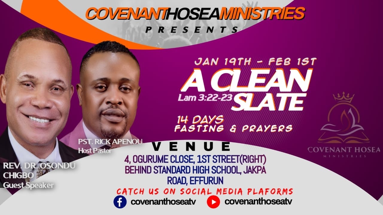 A CLEAN SLATE: A NIGHT OF RENEWAL AND GRACE