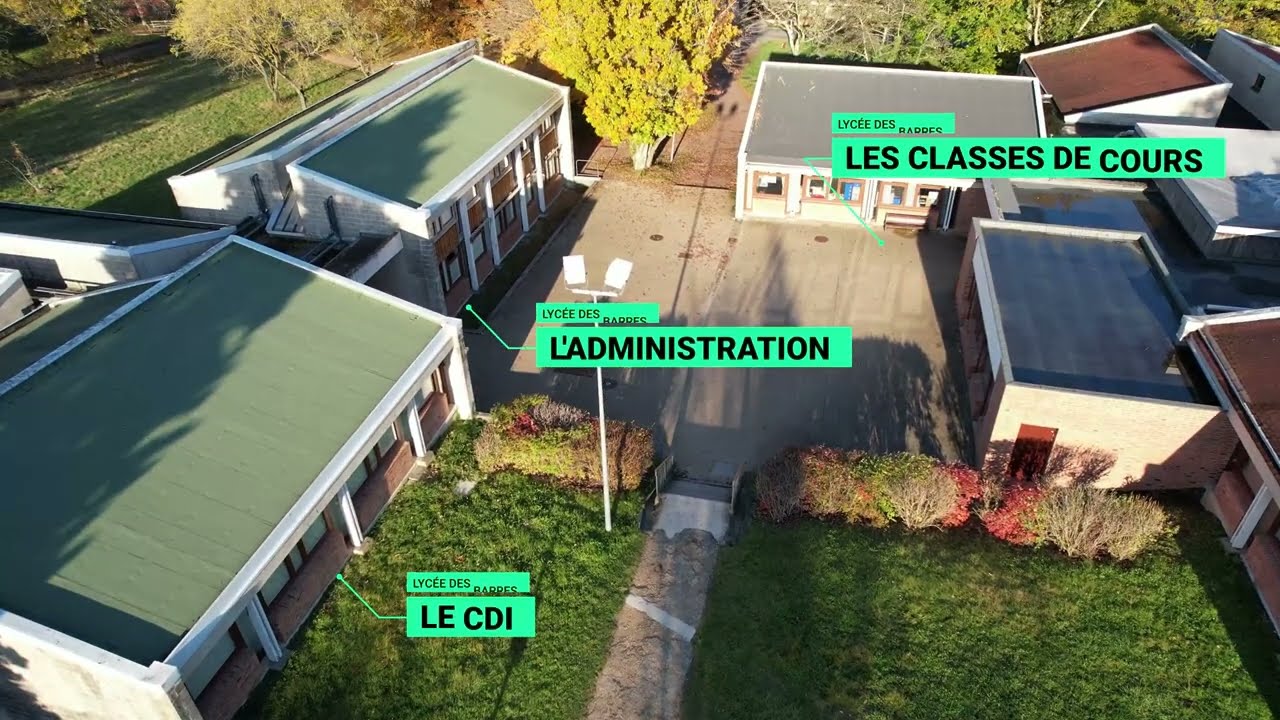 Le lycée des Barres - les extérieurs