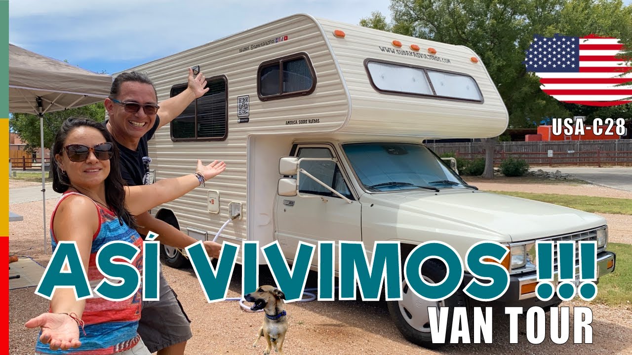 🚐✨ CAMPER TOUR completo y actualizado de nuestra Toyota RV casa rodante 1986 -  VIAJEROS POR AMERICA
