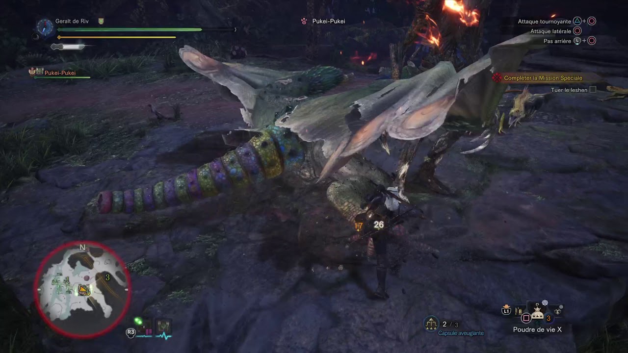 Monster Hunter: World - Geralt de Riv et le Leshen (SnS)