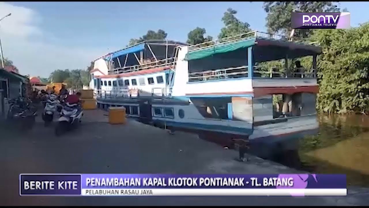 Penambahan Kapal Klotok Pontianak - Tl. Batang