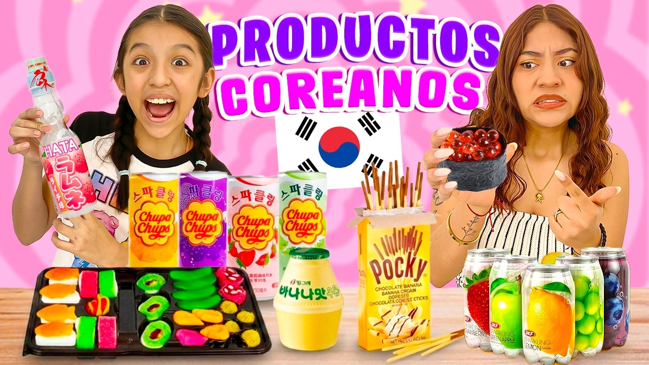 🇰🇷¡PROBANDO DULCES COREANOS🇰🇷🍜I Yo soy Aranza💕
