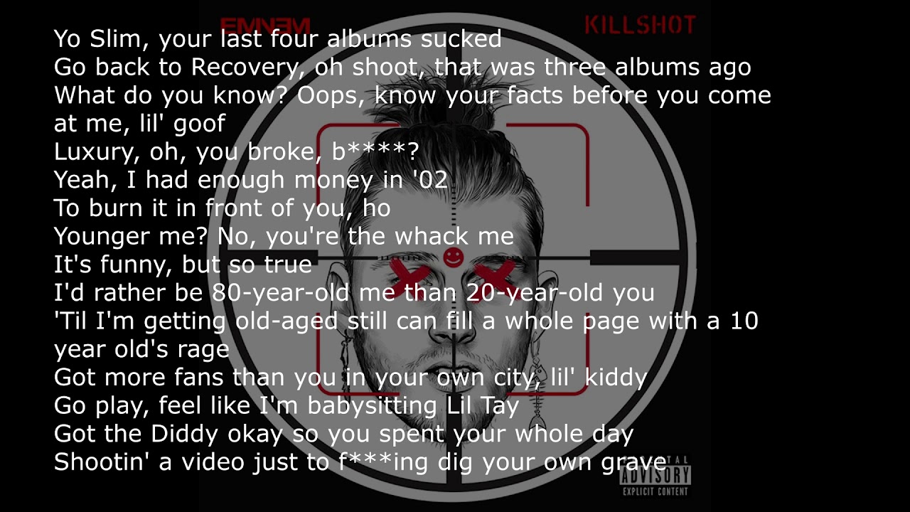 Eminem - KILLSHOT [clean with lyrics]